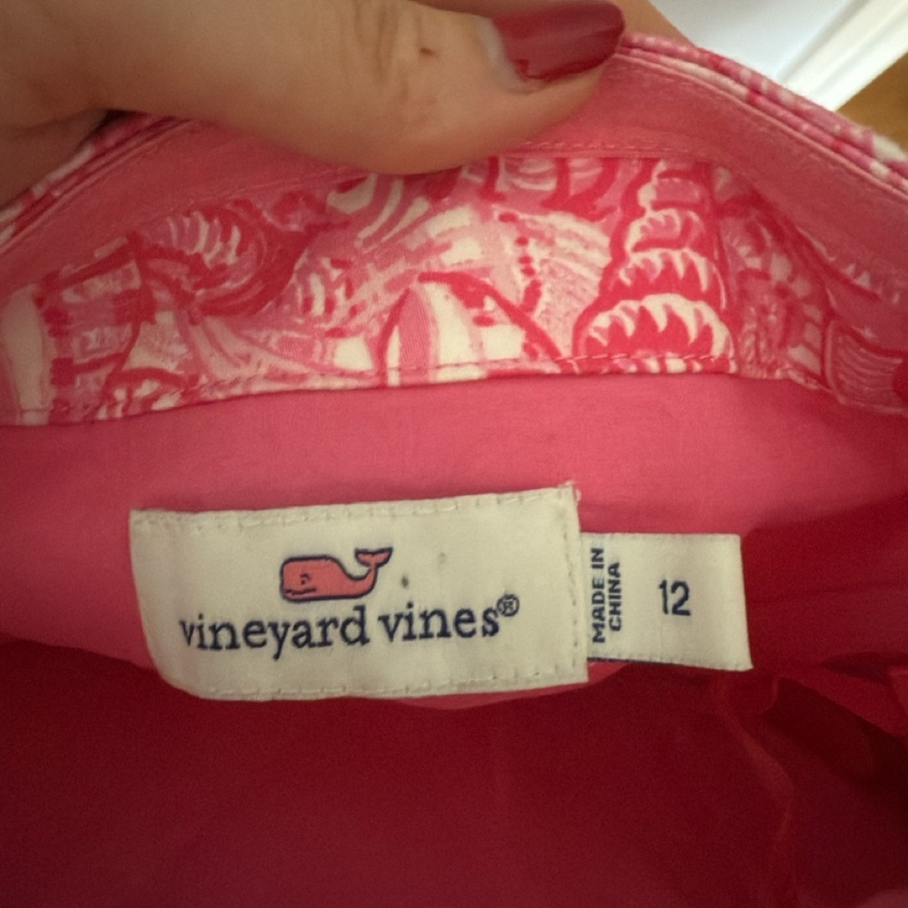 Vineyard Vines "Shells Allover" print strapless dress - Picture 3 of 3